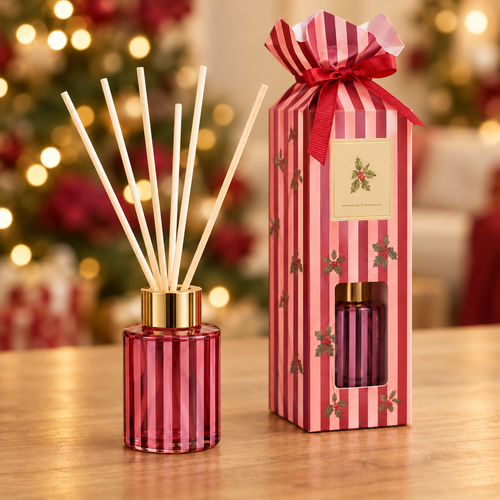 Christmas Candy Cane без декорация на шишенцето — обработено с AI