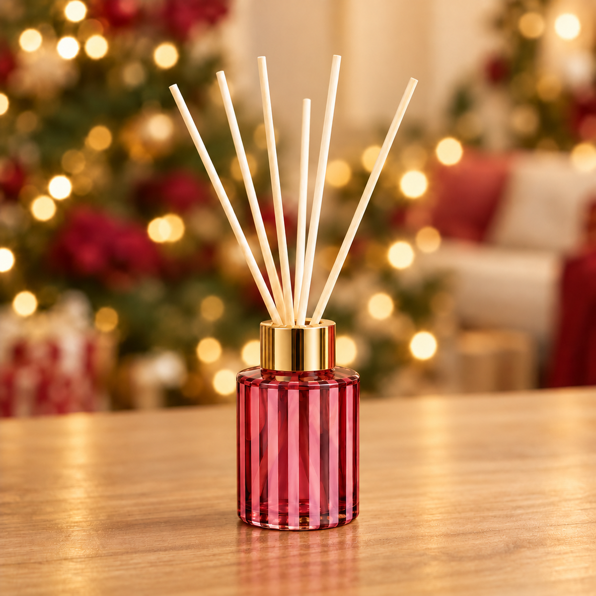 Christmas Candy Cane без декорация на шишенцето — обработено с AI